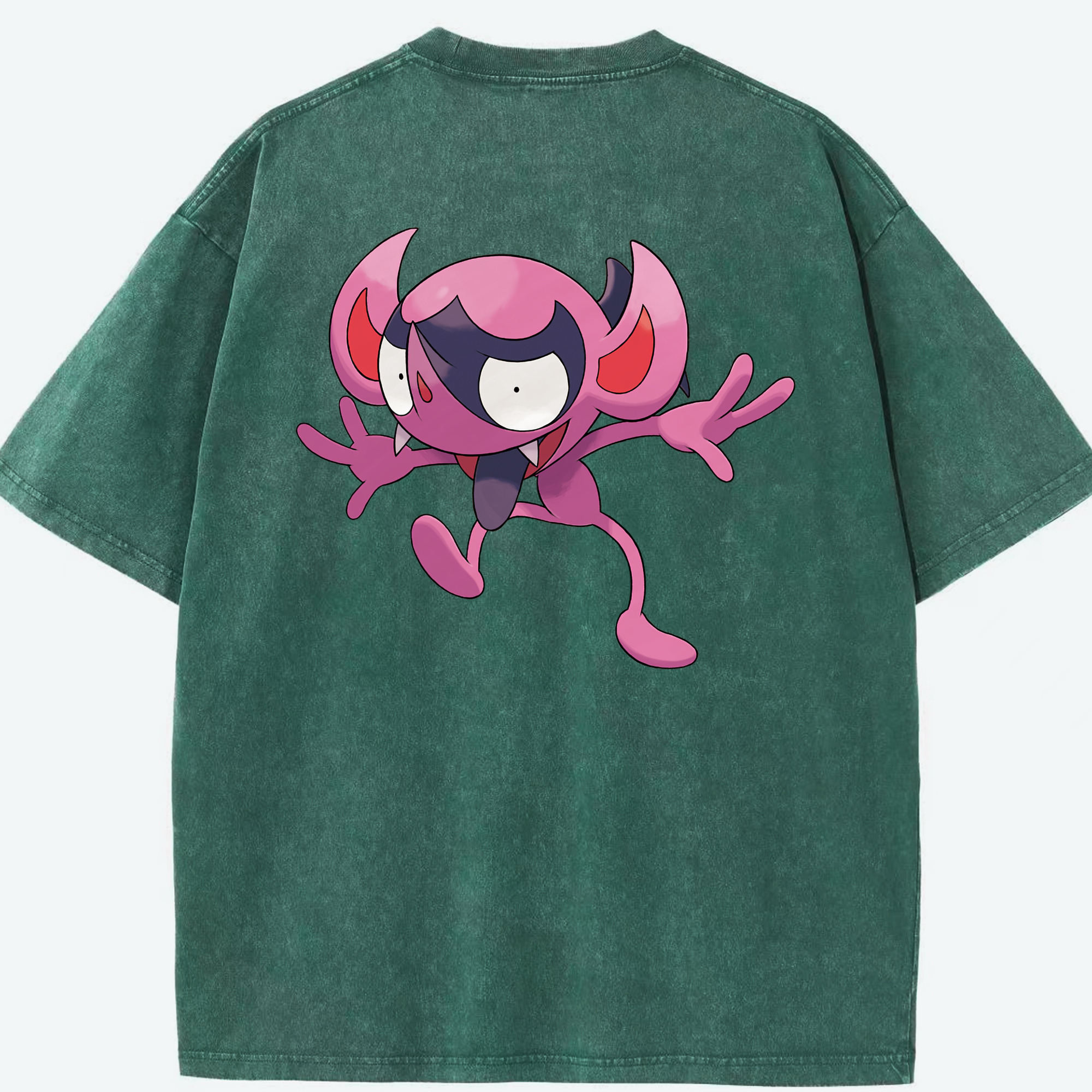 （画像用） ポケットモンスター Pokémon 綿100% ヴィンテージ風 半袖Tシャツ（背面プリント）